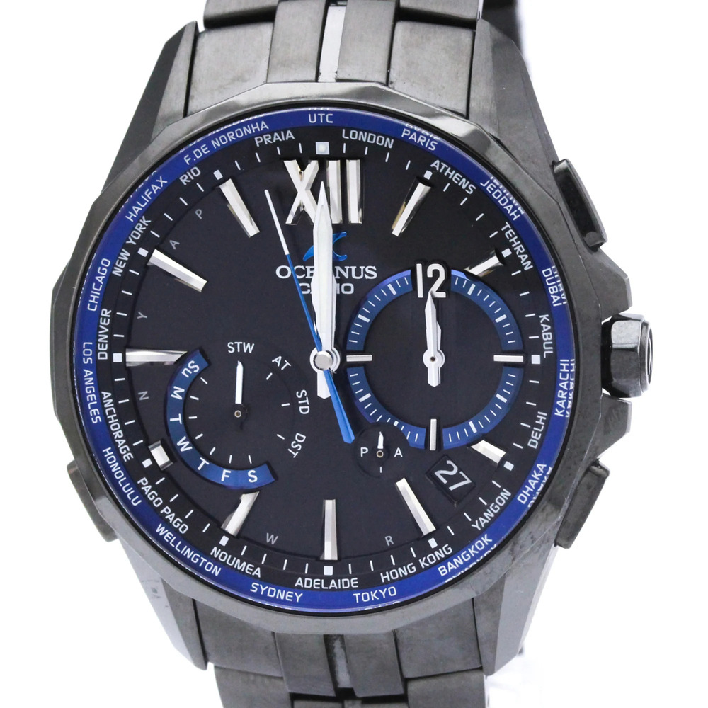 CASIO Oceanus Titanium Manta Solar Mens Watch OCW-S3400B-1AJF